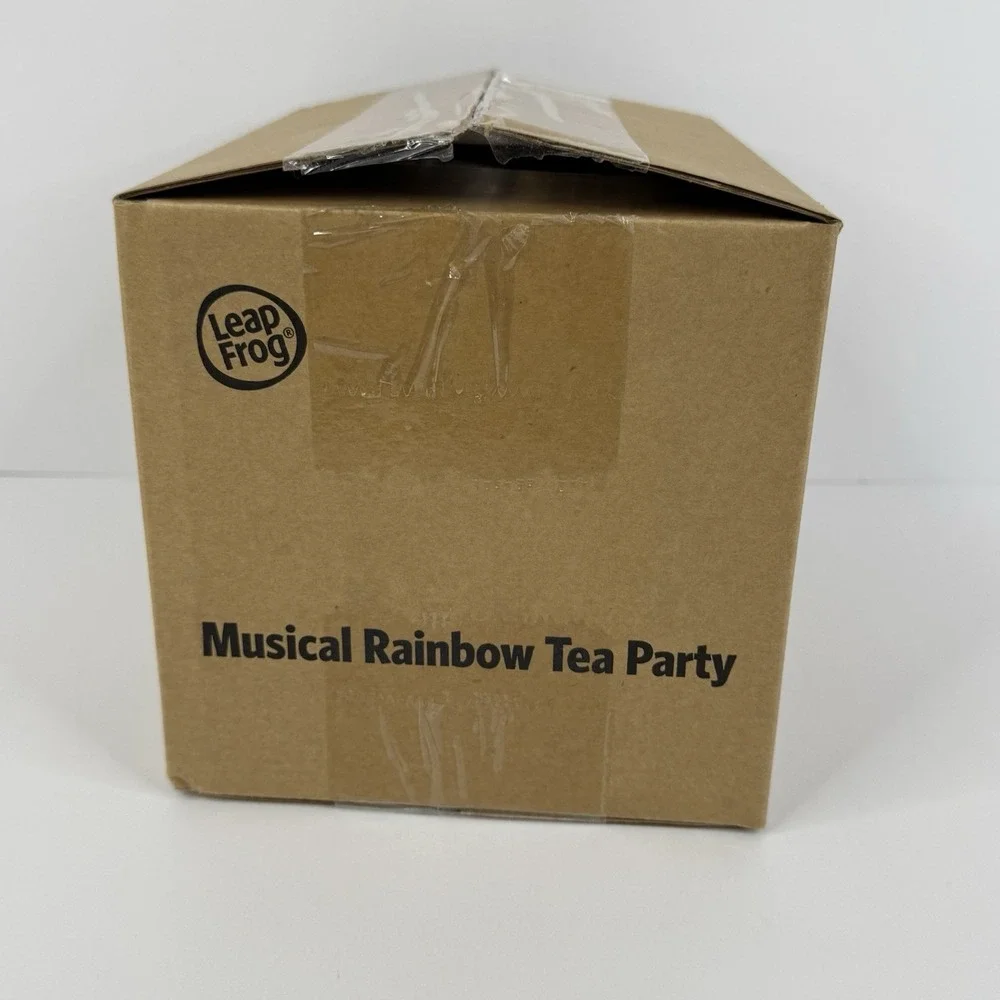 LeapFrog Musical Rainbow Tea Party Teapot Tea Set 50+ Phrases Light & Sounds